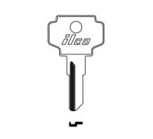 KABA ILCO CORP  K1122N NP A13               Cylinder Lock Key Blank, Brass, Nickel Plated, 13 Price Group, For Bargman