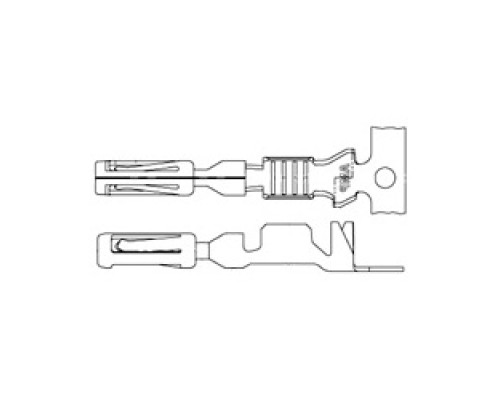 TE-ENERGY 770520-3        180 F-Crimp, Socket, Mating Pin Dia.: 1.3 mm, Gold AU , 16 - 20 AWG, .5 - 1.5 mm2