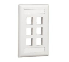 PANDUIT  NK6FWHY               NK 6Pt SG Flush Vert w/L WH EA