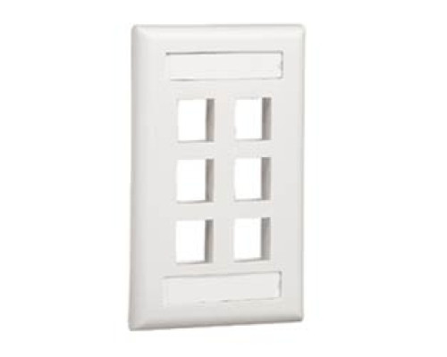 PANDUIT  NK6FWHY               NK 6Pt SG Flush Vert w/L WH EA