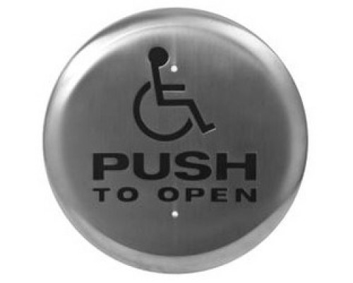 CAMDEN DOOR CONTROL  CM-60/4               Door Activation Device Push Plate Switch, Round, SPDT, Momentary, 1 or 2-Gang, 12/24 Volt AC/DC, 6