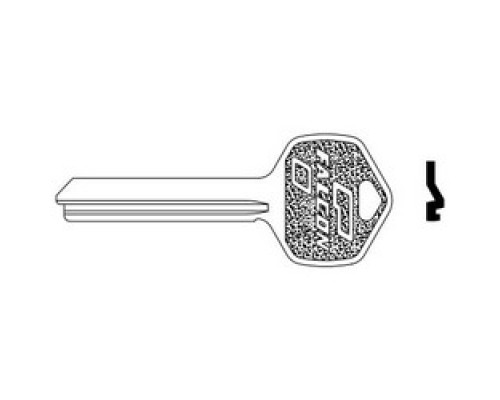 FALCON LOCK  KB628 G  S00028581161              Door Lock Key Blank, Standard, 7-Pin, G Keyway, For Interchangeable Core Cylinder