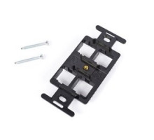 COMMSCOPE ENTERPRISE SOLUTIONS  106627763  M106FR4-003              M106 Flush Mounted Modular Mounting Frame, Four Port, Black