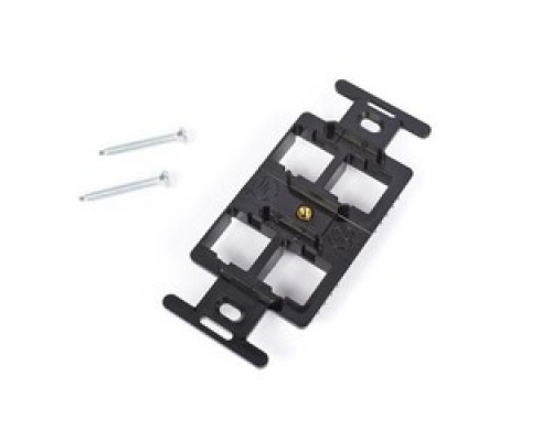 COMMSCOPE ENTERPRISE SOLUTIONS  106627763  M106FR4-003              M106 Flush Mounted Modular Mounting Frame, Four Port, Black