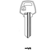 JMA USA  COR-63E BR 1               Door Key Blank, CO91, Brass, For Corbin