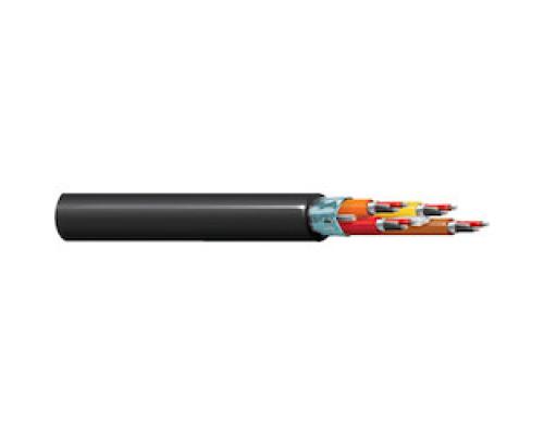 BELDEN BAV  1816P 0105000               Multi-Conductor Cable, 22-6P STR TNC PO IND FOIL SHD, DUAL PVDF JKT CMP BLK, ROHS