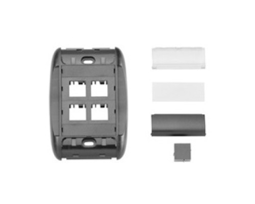 BELDEN  AX101784               MediaFlex Faceplates Kit 4-port, flush, white