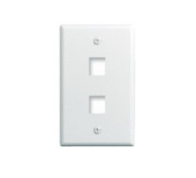 ON-Q/LEGRAND  WP3402WH10  WP3402-WH-10              Keystone Wallplate, 1-Gang, 2-Port, 2.94