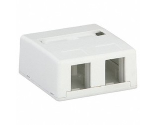 HUBBELL PREMISE WIRING  HSB2W               HOUSING, SURFACE MOUNT,    2 PORT,WH