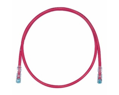 PANDUIT  UTPSP28RDY               Copper Patch Cord, RJ45-RJ45, Category 6, Red UTP Cable, 28 FT.