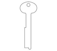 KABA ILCO CORP  1390 NS A54  AD01447003              Safe Deposit Key Blank, 0.38