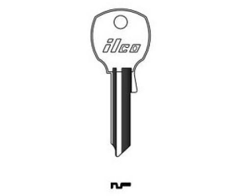 KABA ILCO CORP  1028NR NP A12  AA34858032              Cabinet Lock Key Blank, Brass, Nickel Plated, 12 Price Group, For NCL/National