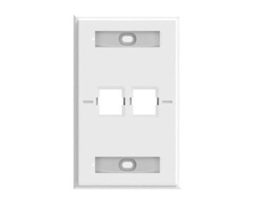COMMSCOPE ENTERPRISE SOLUTIONS  760249145  FP-LBL-2P-266              FACEPLATE KIT, SINGLE GANG,  LABELLED, 2-PORT, PRO WHITE  FP-LBL-2P-266