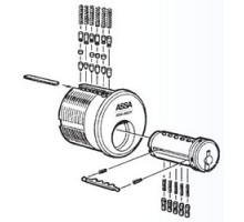ASSA INC  267008 124/125               Key Lock Sidebar, 124/125 Side Code, 25 each per Box