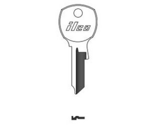 KABA ILCO CORP  1646R NP A03  AA00019482              Cylinder Lock Key Blank, Brass, Nickel Plated, 3 Price Group, For USPS