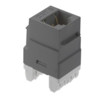 ON-Q/LEGRAND  WP3460GY               Keystone Insert, Cat 6, RJ45, 1-Port, 4-Pair, 24 to 22 AWG Wire, T568A/B Wiring, 1.28