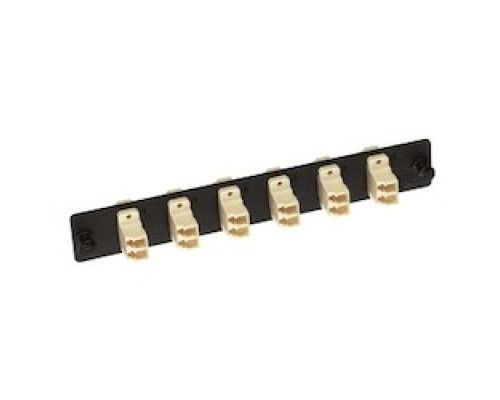 BELDEN  AX101729               FiberExpress Adapter Strip, loaded 6 LC Duplex Multimode Adapters Black