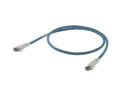 HUBBELL PREMISE WIRING  HC6B01               Patch Cord, Slim, Speed Gain, Cat 6, RJ45 Connector, 8-Conductor, 24 AWG, 600 Volt AC, 1’ Length, Flame-Retardant PVC Insulation/Jacket, Blue
