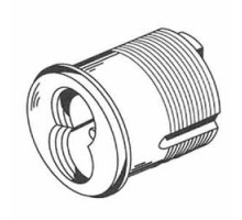 KABA ILCO CORP  R28107-2-26D               Cylinder Lock Core Convertible Housing, Thin Head Mortise, 6 and 7-Pin, 1-3/8