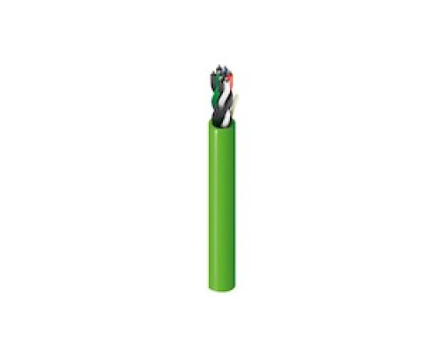 BELDEN BAV  DEIP164U               Digital Electricity optimized, Indoor, 16 awg, 4 Stranded Tinned-Copper Pairs, Unshielded, Plenum Rated Apple Green Jacket