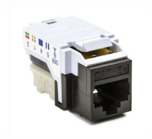 HELLERMANNTYTON  RJ45FC5E-BRN               Category 5e Modular Keystone Jack, Plenum Rated, Brown, 1/bag