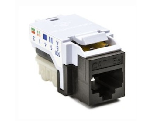 HELLERMANNTYTON  RJ45FC5E-BRN               Category 5e Modular Keystone Jack, Plenum Rated, Brown, 1/bag