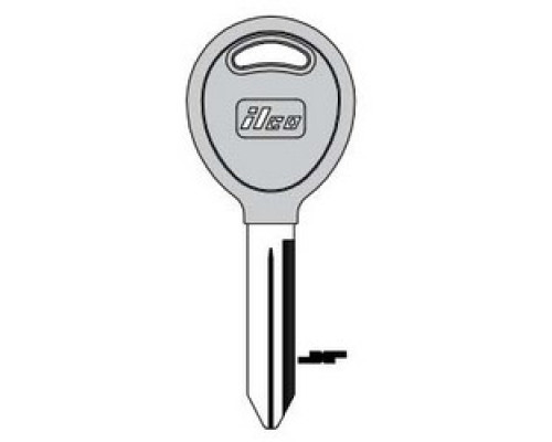 KABA ILCO CORP  Y159-P NP A09  IAJ01604032              Vehicle Key Blank, Plastic Head, Secondary, Brass, Nickel Plated, 9 Price Group, For Chrysler
