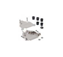 TE-ENERGY  5748676-3               Backshell/Cable Clamp, Shell Size: 1, Shielded, 2-Piece RFI/EMI Shield, 180 degree, 4-40, Cable Insulation Dia.: 4.7 - 8.13 mm, Operating Temperature Range: -55 - 105 C