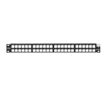 LEVITON  4S255-D48               Patch Panel, Flat, Shielded, 48-Port, 1RU, 19