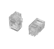 COMMSCOPE SYSTIMAX SOLUTIONS  6-641334-3  MP-44U-F-1              Modular Plug, 4P/4C, Unshielded, Headset, Flat Oval, 2.29 X 4.83 Mm Cable Jack OD, Category 3, 100/bag