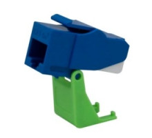 ON-Q/LEGRAND  WP3550BE               Keystone Insert, Snap and Go, Cat 5E, 4-Pair, 26 to 22 AWG Unshielded Twisted Pair Cable, T568A/B Wiring, ABS Plastic, Blue