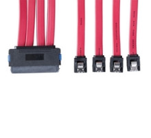 TRIPP LITE S502-01M        Internal SAS Cable, 4-in-1 32Pin SFF-8484 to 4 x 7pin Cable, 1M 3-ft.