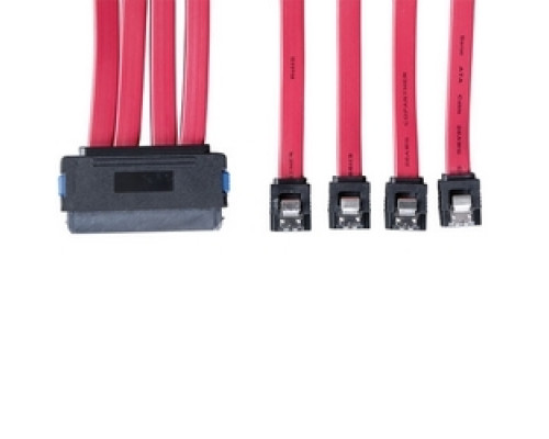 TRIPP LITE S502-01M        Internal SAS Cable, 4-in-1 32Pin SFF-8484 to 4 x 7pin Cable, 1M 3-ft.