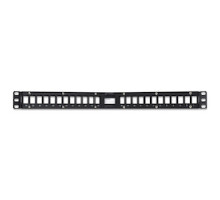 BELDEN  AX104599               Patch Panel, 24-Port, 1U, Angled, Keyconnect, Flush Front, Rear Termination, Empty, 19