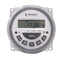CAMDEN DOOR CONTROL  CX-247-24               Programmable Timer, 7-Day, SPDT, 24 Volt AC/DC, 10 Milliampere, 2-3/8