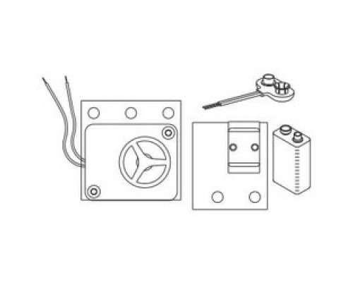 DETEX CORPORATION  ECL-2111K               Battery Conversion Kit, 6 Volt to 9 Volt, With Siren, For ECL-230D and 600 Series Exit Control Lock