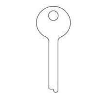 KABA ILCO CORP  887 NS A53               Safe Deposit Key Blank, 0.24