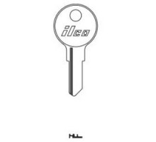 KABA ILCO CORP  1654 NP A05  AL00000752              Cylinder Lock Key Blank, Brass, Nickel Plated, 5 Price Group, For Kimball