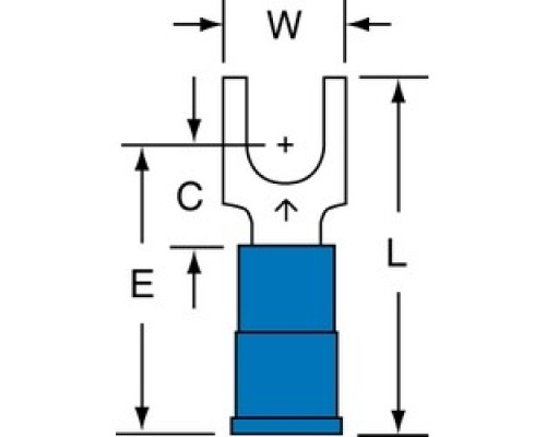 3M  7000133305  MNG14-10FBX              3M Scotchlok Block Fork Nylon Insulated, 100/bottle, MNG14-10FBX