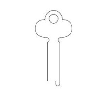 KABA ILCO CORP  T37L ST A10  AD00000216              Key Blank, Flat, 0.335