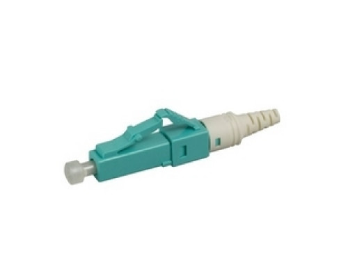 ORTRONICS  205KNT9GA-50T  OR-205KNT9GA-50T              LC PC Reusable Connector, Field-installable, 50/125 LOMF, Aqua Housing, White 900 Micron Boot