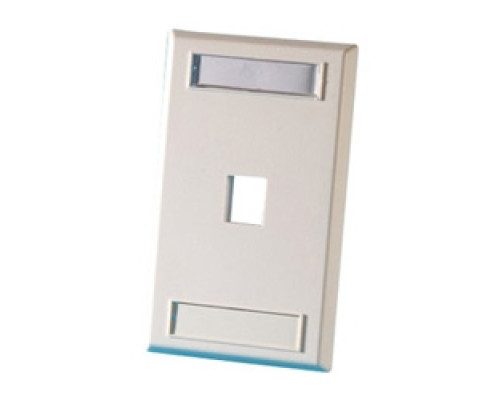 ORTRONICS  KSFP1-88               Single gang plastic faceplate, holds one Keystone jack or module, Cloud White