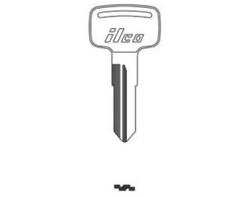 KABA ILCO CORP  YM55 NP A12  IAF01000082              Vehicle Key Blank, Brass, Nickel Plated, 12 Price Group, For Yamaha, Bombardier, Can-Am, Polaris