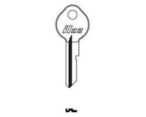 KABA ILCO CORP  O1098LA NP A05  B11              Vehicle Key Blank, Brass, Nickel Plated, 5 Price Group, For General Motors