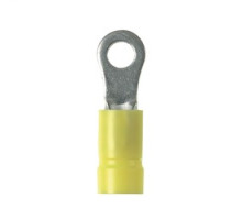 PANDUIT  PV12-6HDR-L               Ring Terminal, 16 A 12 AWG, #6 stud size, heavy duty, vinyl insulated, funnel entry, standard package.