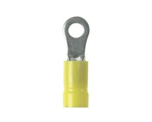 PANDUIT  PV12-6HDR-L               Ring Terminal, 16 A 12 AWG, #6 stud size, heavy duty, vinyl insulated, funnel entry, standard package.