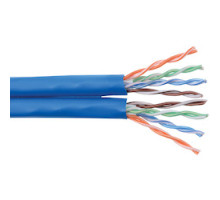 LIBERTY AV  24-8P-L6-SIAM-BLU               Liberty Brand Category 6 Cable Features: Dual Cable Parallel SPT Format With Central Web 23 AWG Solid Bare Copper Conductors HDPE, High Density Polyethylene Insulation Color Striping On White Cond
