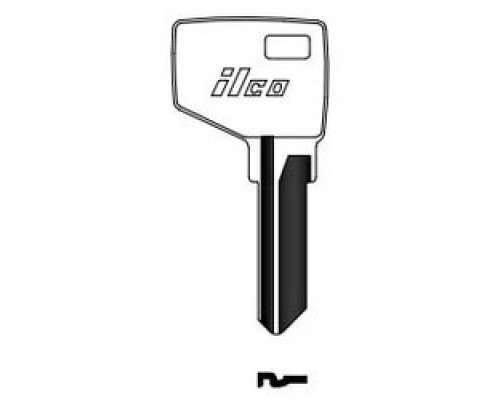 KABA ILCO CORP  MD1054K NP A02  MD17              Cylinder Lock Key Blank, Brass, Nickel Plated, 2 Price Group, For Dexter/Master