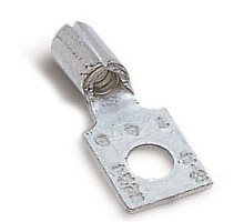 THOMAS & BETTS  A485               Non-Insualted Rectangular Ring Terminal, Length 0.87in, Width 0.237in, Bolt Hole #4, Wire Range #22-#18 AWG, Copper, Tin Plated