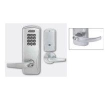 SCHLAGE ALLEGION BRAND  CO100-CY70KP-SPA-626-JYA6-RH 4B 13247 10025 134        Electronic Door Lock, Cylindrical Chassis, Keypad, Right Hand, Sparta Lever, 4AA Battery, Satin Chrome, Without Yale 6-Pin FSIC Cylinder, For Class/Stor
